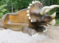 Parc De Fiber De Verre d'équipement de divertissement Dinosaure banc