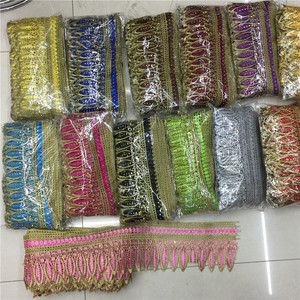 Ribete de Encaje de Poliéster con <span class=keywords><strong>Bordado</strong></span> Computarizado y <span class=keywords><strong>Crochet</strong></span> de Nuevo Diseño - Product Image 2