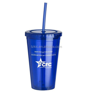 Noir 16oz. Tasse à paille transparente Sip N' Go - Product Image 4