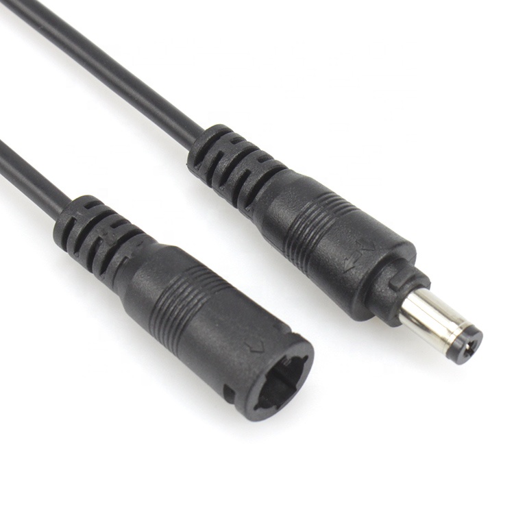Удлинительный шнур постоянного тока для светодиодной подсветки 5,5 мм x 2,1 мм штекер для открытого конца удлинительного кабеля