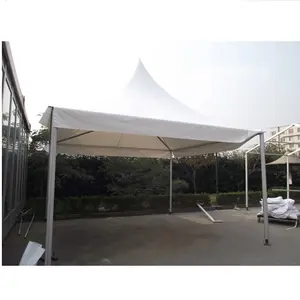 5x5m High Peak White PVC Clear Windows Garden Pagoda Tents For Sale