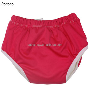 Alta absorción pantalón de entrenamiento con inserto de microfibra cosido en medio; bebé pañales de bambú para infantes - Product Image 2