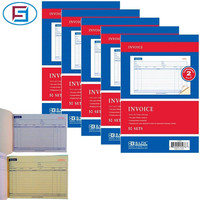 Carnet de reçus personnalisé autocopiant, 2 feuillets, 50 jeux, reçus duplicata, reliure parfaite, finition mate, imprimé