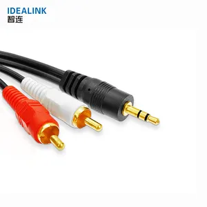 Giá thấp để 2 rca cáp âm thanh 3.5 mét cáp đầu ra rca video âm thanh cáp