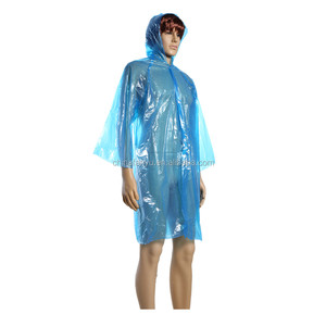 PE jetable en plastique imperméable en gros <span class=keywords><strong>poncho</strong></span> avec capuche et <span class=keywords><strong>manches</strong></span> <span class=keywords><strong>longues</strong></span> - Product Image 4