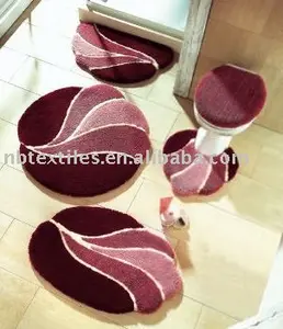 Bath mat set/anti-slip bath mat/bathroom rug