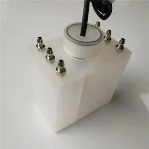 6 six Connectors white Printer Ink Sub Tank with Metal Connector for Allwin/jhf/taimes/human solvent printer