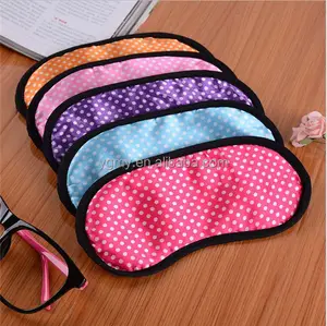 Nhỏ Dots Travel Ngủ Mặt Nạ Mắt Chống Ngáy Bịt Mắt Ngủ Bóng Râm Cotton Cover