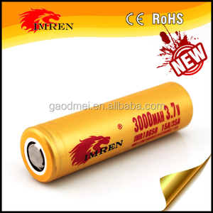 Li-ion akku <span class=keywords><strong>3</strong></span>,7 v 18*65 für 18650 IMREN 3000 MAH 35A wiederaufladbare au - Product Image 4