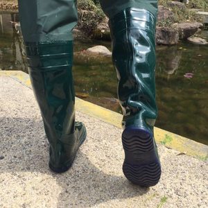 Di alta qualità PVC verde agricoltura stivali da pioggia per adulti donne e uomini-Design pieghevole per l'estate invernale e autunno piantatura - Product Image 4