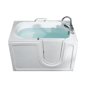 Prix usine Whirlpool Walk-in Baignoire Massage Bulle D'air Marcher dans les Baignoires Haute Qualité Acrylique vieil homme Baignoire