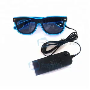 Bulk buy wholesale cheap plastic fashion men retro party flashing led glow in dark sunglasses polarized