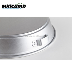 Lightweight Aluminum Portable Induction Compatible Outdoor <strong>Camping</strong> Cook Set for 1-2 People with Sauce Pans Tea Pot <strong>Kettle</strong> - Product Image 3