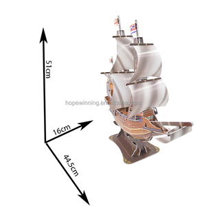 <span class=keywords><strong>Puzzle</strong></span> <span class=keywords><strong>3d</strong></span> de bateau pirate, jeux éducatifs pour enfants, modèles de bateau, vente populaire, - Product Image 2