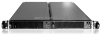 Boîtier de serveur en rack Mini-ITX 1U à double lame avec ventilateur pour PC industriel ou serveur