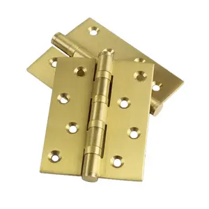 Bisagra de Puerta de Latón de 4 Pulgadas con Rodamiento de Entrada Pesada - Product Image 1