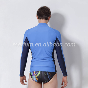 Adult Aqua Pattern Swimming Rash Guard - Product Image 6