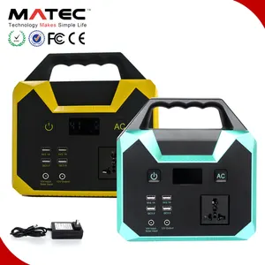 Emergency Home Use UPS Power Source Charged by Solar Portable Generator Inverter Battery 100W 150w 200w Camping