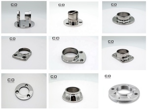 Phụ Kiện Lan Can Lan Can Bằng Inox Ống Tròn Tấm Đế Thuôn Dài Mặt Bích Sàn Tường - Product Image 5