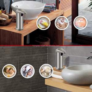 Dispensador de Jabón Doble Automático de Acero Inoxidable SUS 304, Sensor IR Sin Contacto, Impermeable, Níquel Cepillado, para <span class=keywords><strong>Baño</strong></span> - Product Image 6