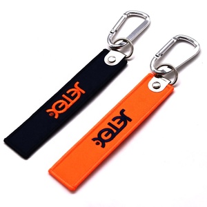 Tùy chỉnh thêu hai mặt Polyester Thẻ Hành Lý bền <span class=keywords><strong>Keychain</strong></span> để dễ dàng nhận dạng - Product Image 6