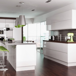 Vermonhouzz-1 Juego <span class=keywords><strong>de</strong></span> gabinetes <span class=keywords><strong>de</strong></span> cocina modernos populares en forma <span class=keywords><strong>de</strong></span> I, diseño <span class=keywords><strong>de</strong></span> laca <span class=keywords><strong>de</strong></span> alto brillo - Product Image 3