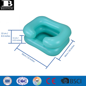 Bassin de lavage de cheveux gonflable écologique portable avec tuyau de drainage, aide à l'hygiène personnalisée en PVC <span class=keywords><strong>pour</strong></span> personnes âgées et handicapées - Product Image 5