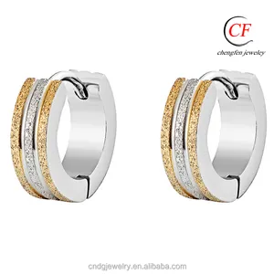 Chengfen Factory Direct Fancy Design Gold Earring Brass Hoop Cheap Earring