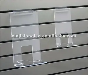 Acrylic Plastic Book Holder Stand Clear Acrylic Face Out Book Shelf for Slatwall