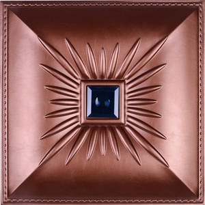 Pvc acoustique <span class=keywords><strong>plafond</strong></span> conception 3D Tuile En Cuir - Product Image 3