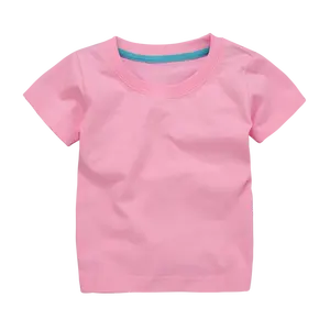 تي شيرت للأطفال بأكمام قصيرة تي شيرت للأطفال تصميم جديد معتمد 100% قطن عضوي ملابس أطفال تي شيرت قطن للأطفال مخصص