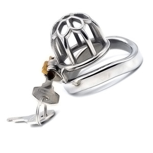 FAAK 5.1cm 304 สแตนเลสสตีลอวัยวะเพศชาย CAGE สำหรับชายอุปกรณ์ Chastity แหวนโค้งโลหะ Chastity CAGE สำหรับชาย - Product Image 4