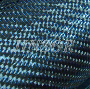 Tela de Fibra de Carbono 3K de Color Azul, Tejido Industrial de Alto Brillo, ASTM T700 TWILL 0.3mm, Piezas Compuestas de la Marca Jinsor para Automóviles - Product Image 4