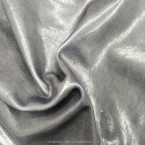 Pelle pieno fiore conciata al vegetale per scarpe / Pelle di capra di grado A per capi d'abbigliamento - Product Image 5