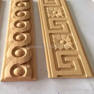Dekorative Massiv möbel verwenden geschnitzte Holzleisten