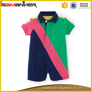 Nouveau style bébé barboteuse <span class=keywords><strong>polo</strong></span> col populaire bébé club vêtements - Product Image 1