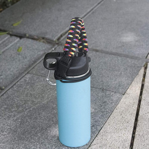 핫 세일 더블 위브 스타일 <span class=keywords><strong>550</strong></span> paracord 로프 물병 핸들 carabiner 생존 키트 캠핑 하이킹 휴가 - Product Image 2