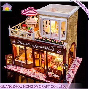 Le plus chaud avec la lumière et meubles dollhouse diy kit une poupée maison <span class=keywords><strong>de</strong></span> jouer - Product Image 3