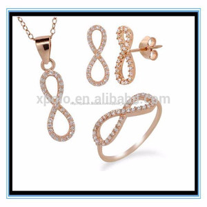 Joyas de la cadena larga de la joyería nupcial sets / oro hermosas sistemas de la joyería XP-JS-0150 - Product Image 1