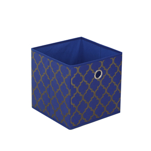 Collapsible non-woven fabric storage organizer box cubes