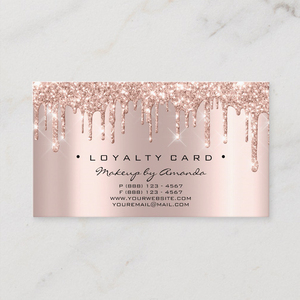 2019 mode en gros Odm Logo personnalisé feuille d'or rose cils sourcils beauté cartes <span class=keywords><strong>de</strong></span> fidélité - Product Image 1
