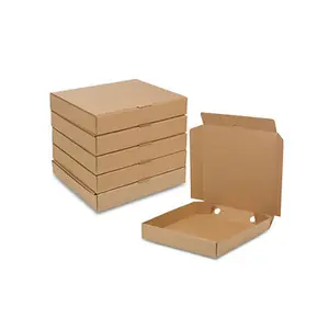 Prendere Fuori di Carta Kraft Personalizzato Pizza Scatole di Imballaggio Con Stampa del Logo - Product Image 1