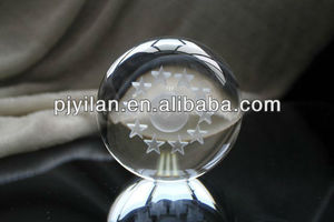 estrellas fabuloso grabado al agua fuerte en <span class=keywords><strong>la</strong></span> ronda de bolas de cristal para el regalo - Product Image 1