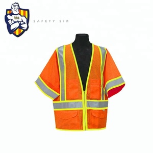Llevó rayas reflectantes Anti disturbios trabajadores de la carretera chaleco de seguridad por malla ropa - Product Image 3
