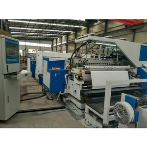 With fabric sanrenxing plastic tpu eva pes po tpu laminating machine for foam extrusion coating