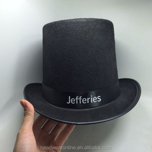 ファッションカスタムロゴジャズラウンドトップキャップマジシャンフォーマルタキシードフェルトハット - Product Image 3