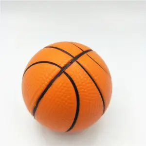 Kualitas Tinggi Basket Stres Bola 63 Mm PU Busa Bola Anti Stres Bola Basket