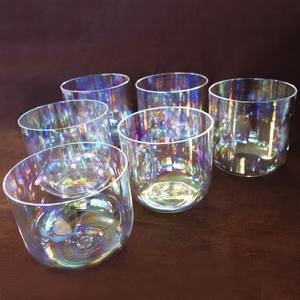 SUCCESS Alchemy Buntes Kristallklangschalen-Set Klare Kristallklangschale Cuencos De Cuarzo Cristal für Yoga und Meditation - Product Image 2