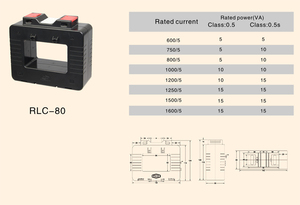 Высокоточный электронный преобразователь тока RLC80 1000/5A Cl.0.5 10VA - Product Image 6