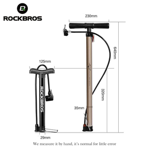 <span class=keywords><strong>Pompe</strong></span> à air pour vélo ROCKBROS 120 Psi, <span class=keywords><strong>pompe</strong></span> à main portable en alliage d'aluminium pour <span class=keywords><strong>VTT</strong></span> et vélo de route - Product Image 3